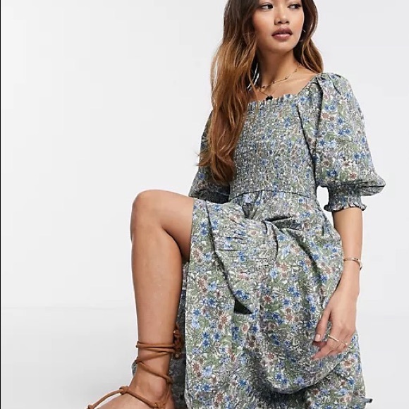 Mango | Dresses | Mango Shirred Top 